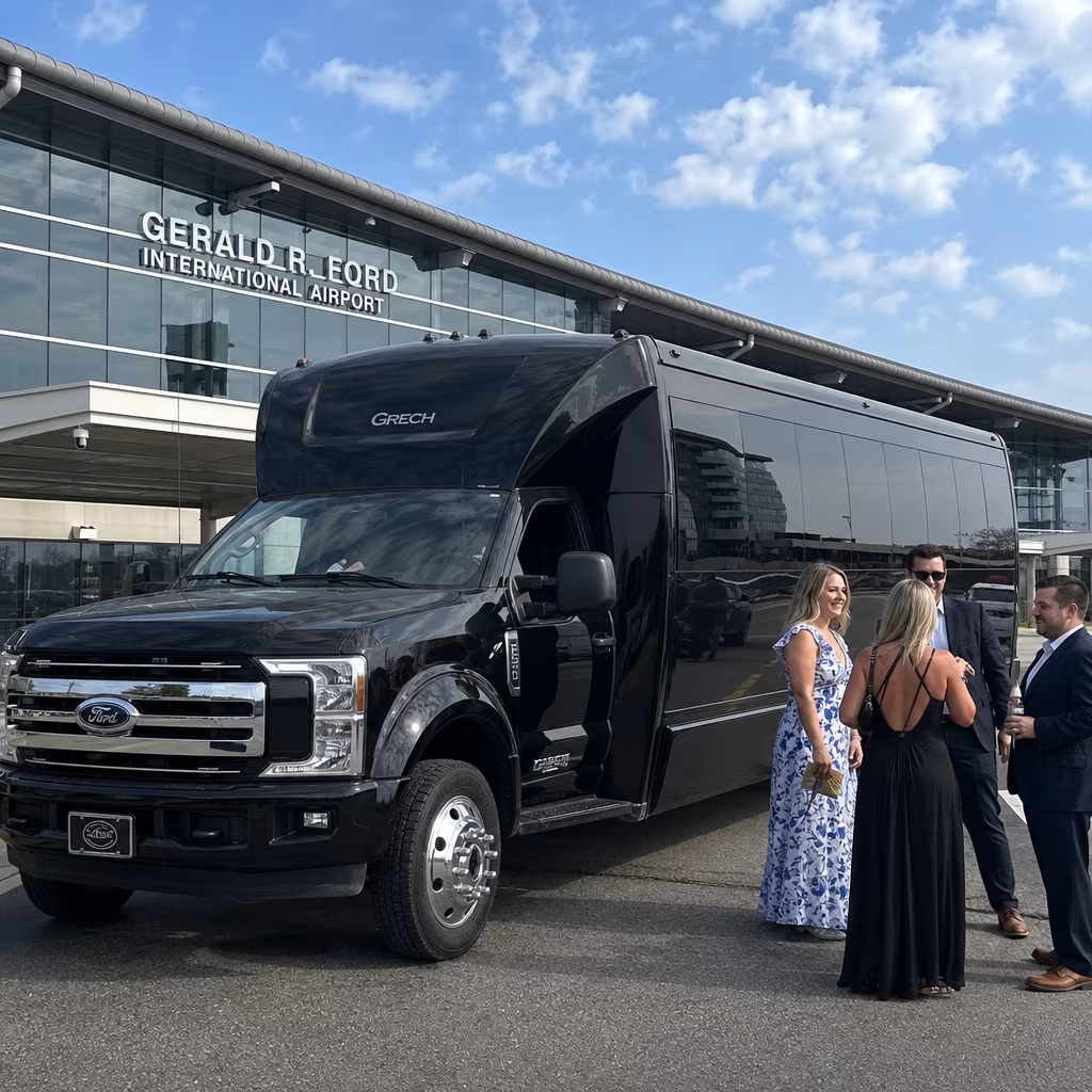 Rent a Bus to Gerald R. Ford International Airport (GRR)