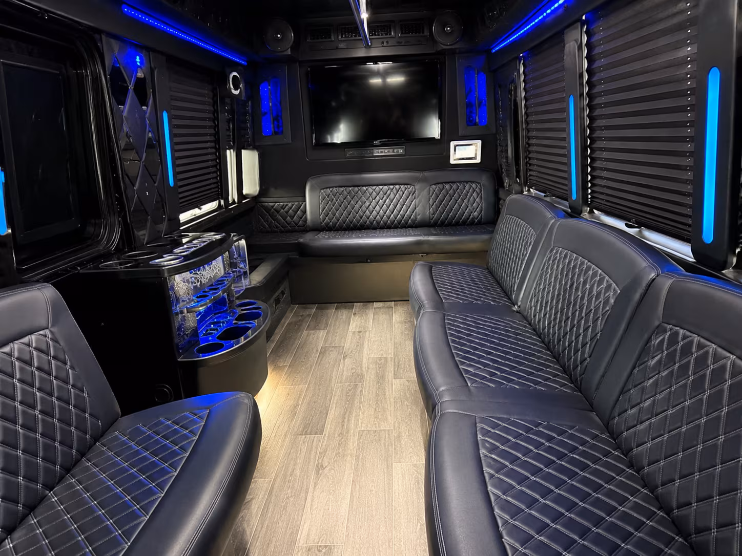 Grand Rapids Bachelor & Bachelorette Transportation party bus exterior