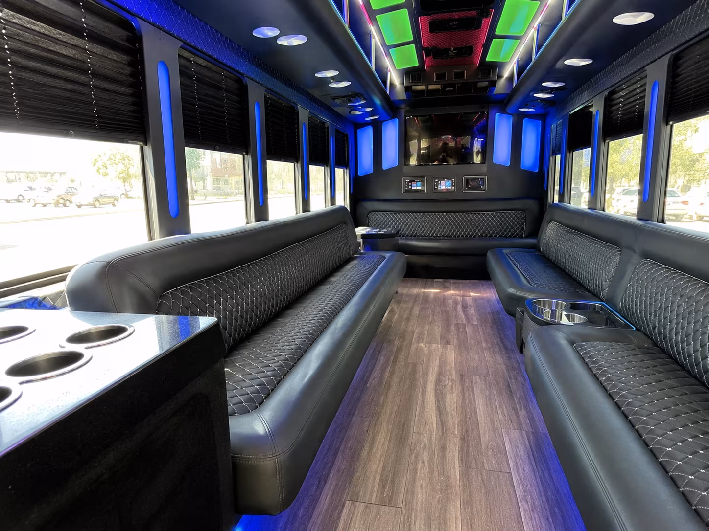 Grand Rapids Concert & Music Festival Transportation party bus interior
