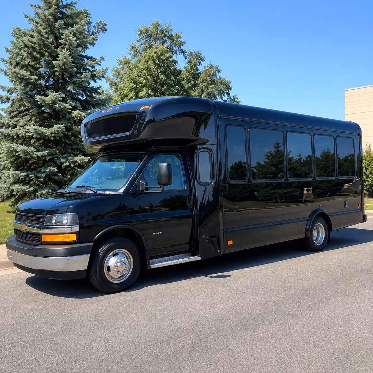 Grand Rapids Private Event Transportation party bus exterior