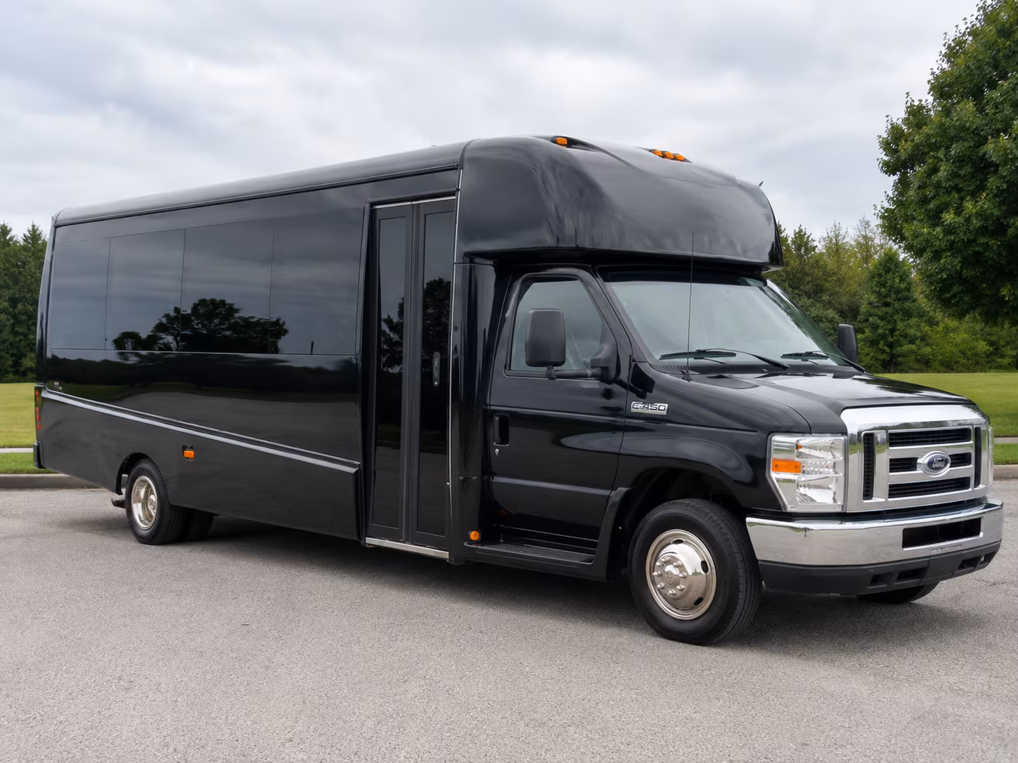 Grand Rapids School Event Transportation party bus exterior