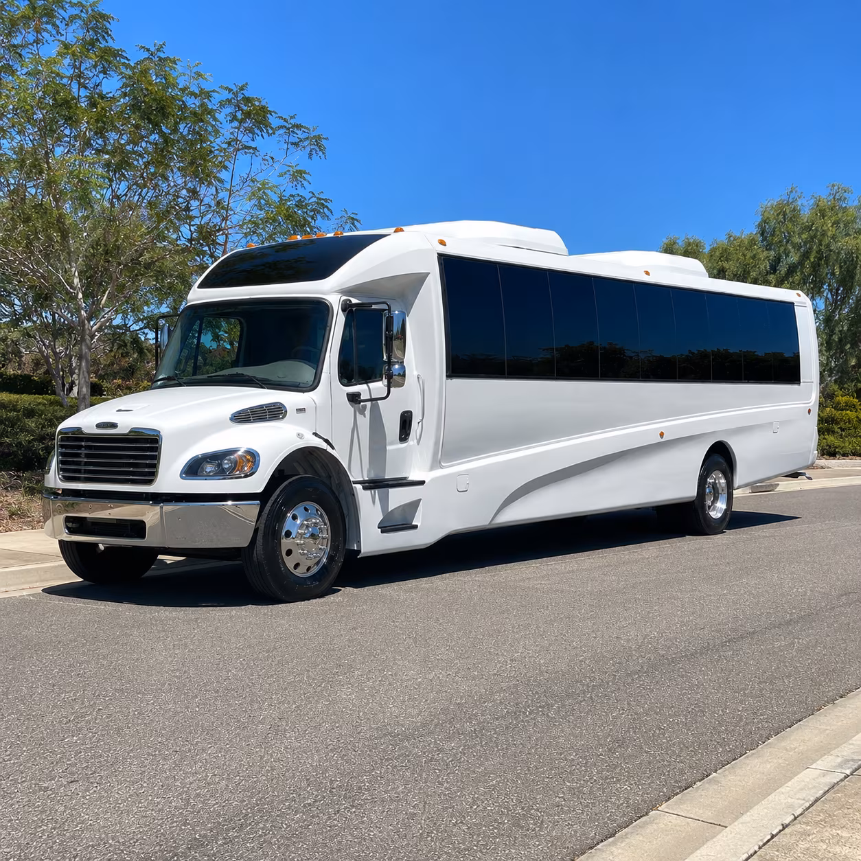 Grand Rapids School Event Transportation party bus exterior