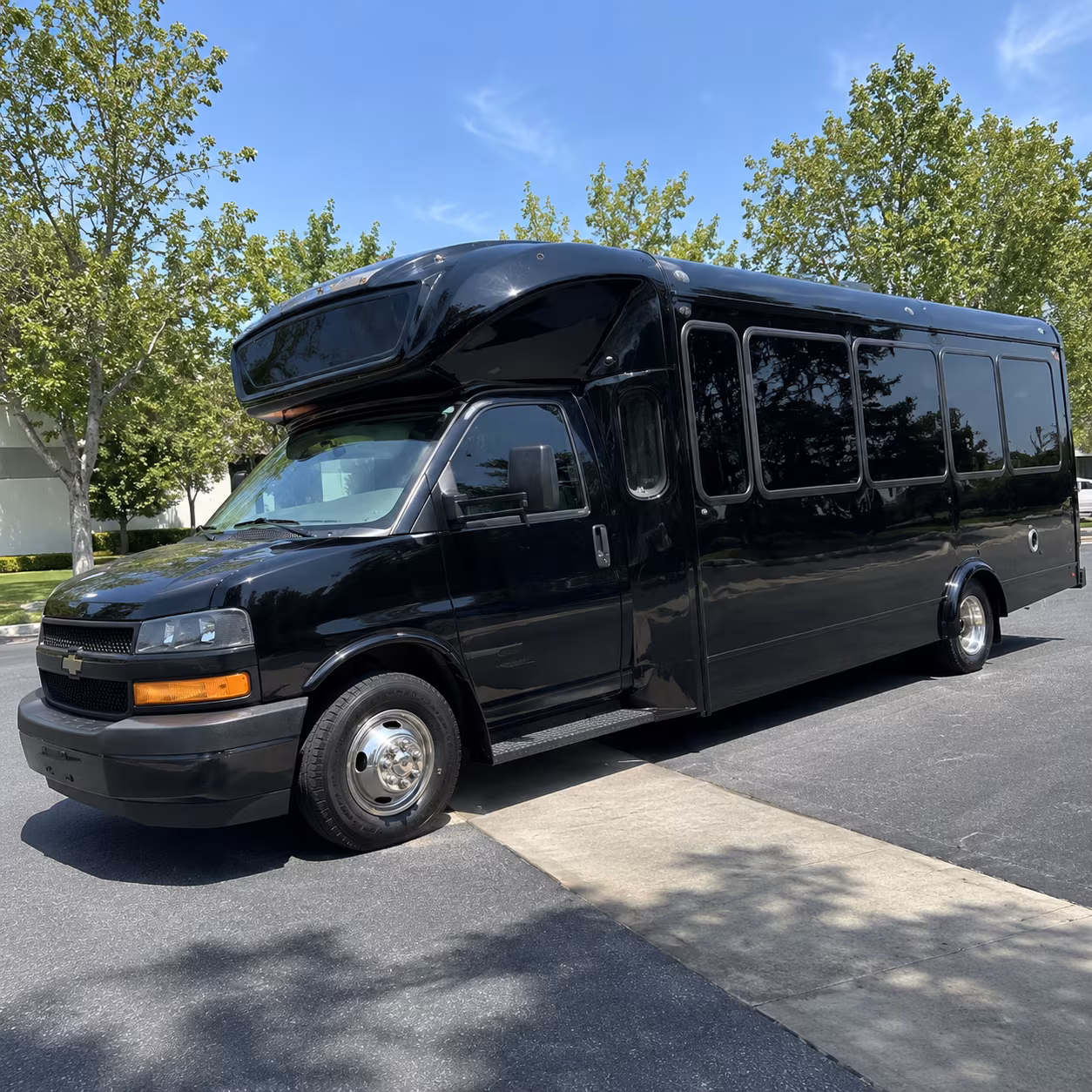 Grand Rapids Sporting Event Transportation party bus exterior