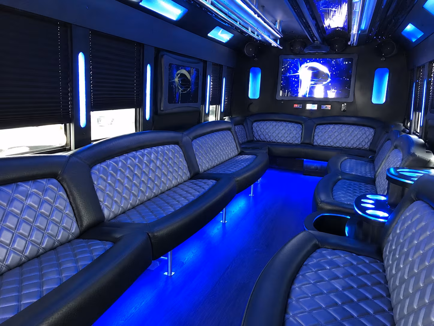 Grand Rapids Sporting Event Transportation onboard seating