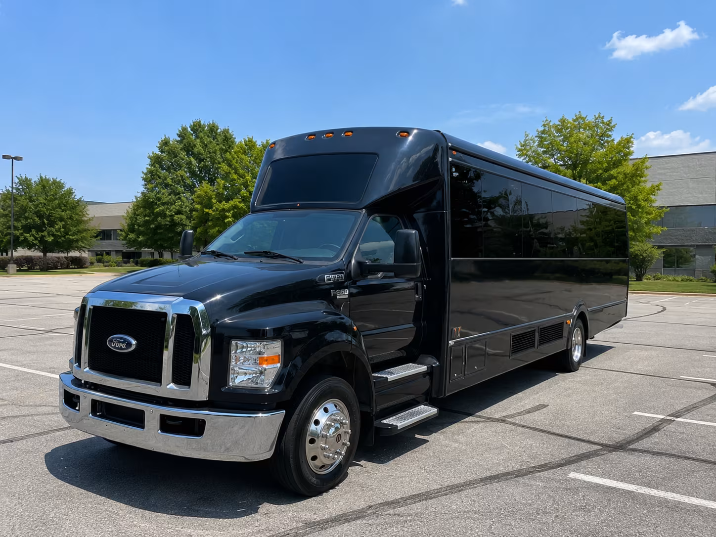 Grand Rapids Wedding Transportation party bus exterior