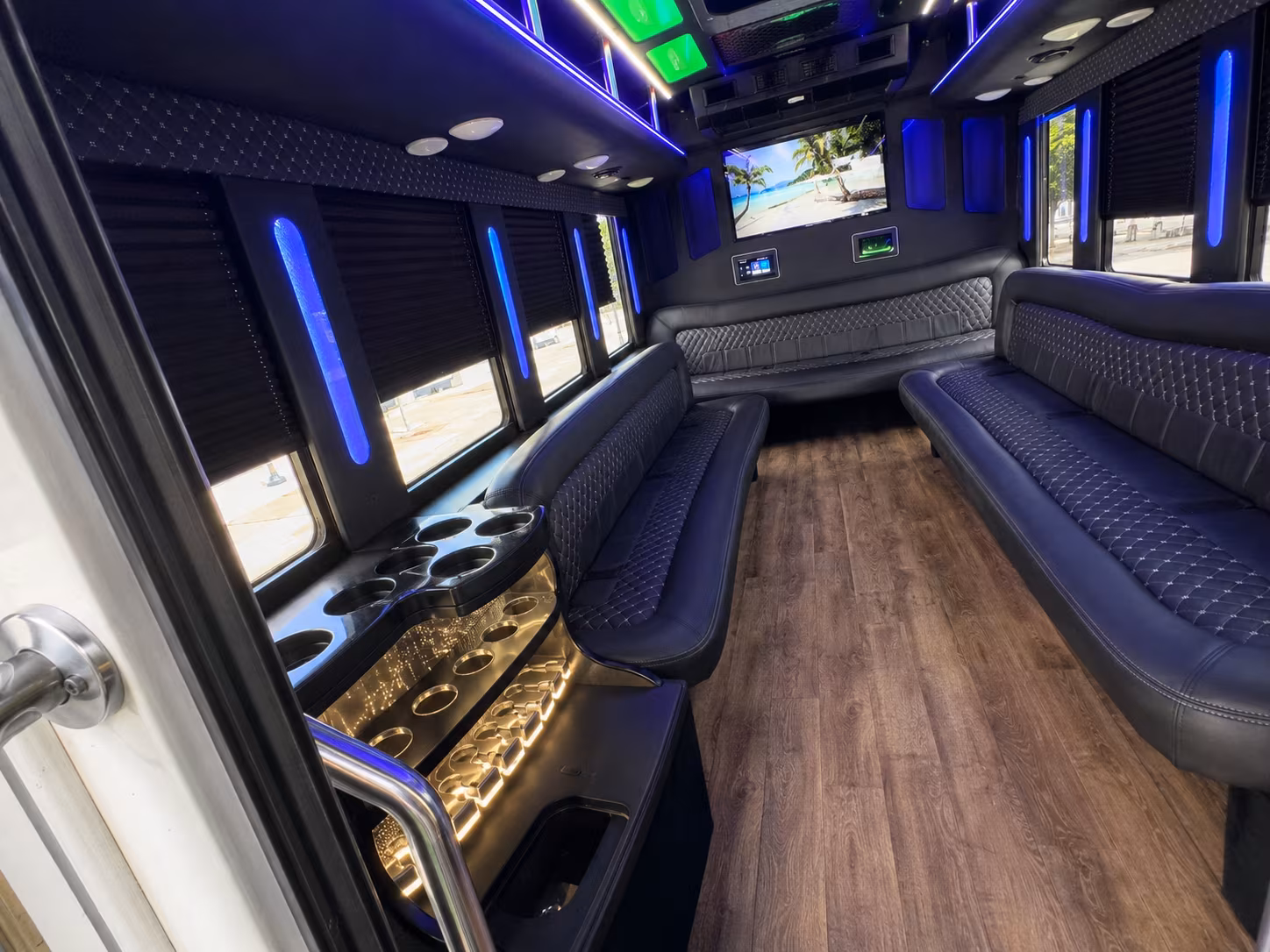 Grand Rapids Wedding Transportation party bus exterior