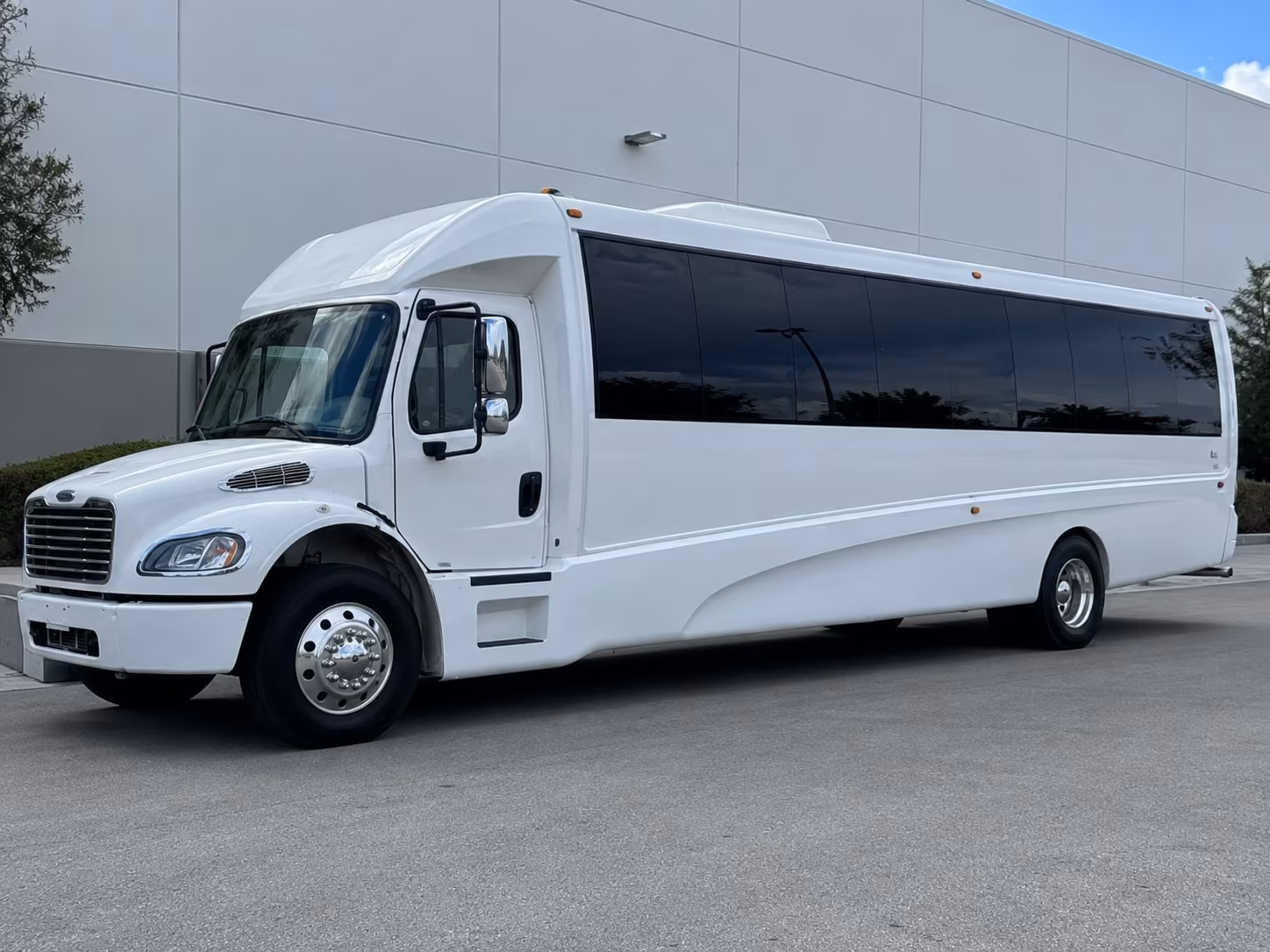 Grand Rapids Wedding Transportation party bus exterior
