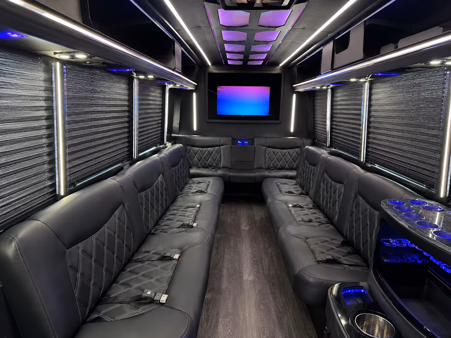 Grand Rapids Winery Tour & Pub Crawl Transportation party bus interior