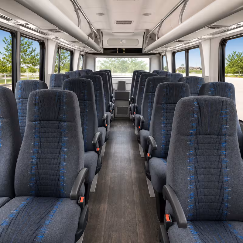 15-35 Passenger Minibus Inside