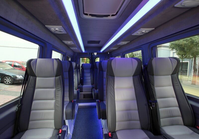 Saginaw 18 Passenger Van/Minibus Interior