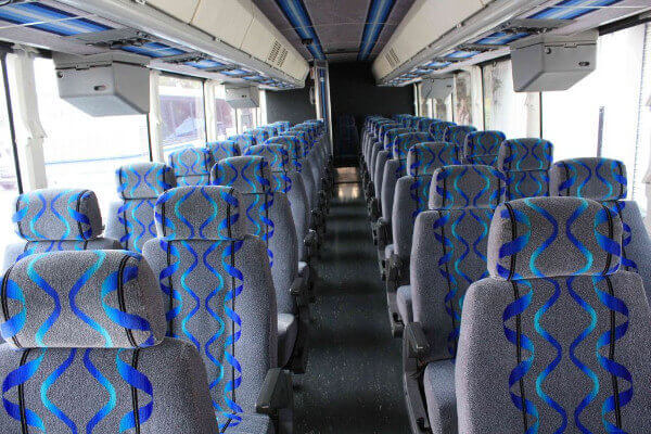 Farmington Hills 40 Passenger Coach Bus Interior
