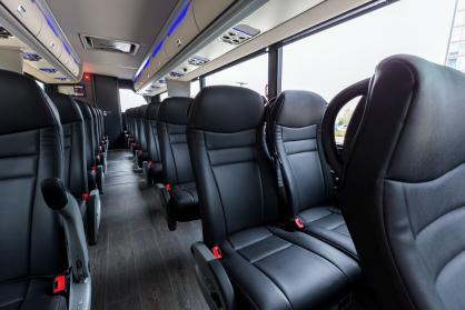 Lansing 45 Passenger Mini Coach Interior