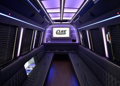 Dearborn 18 Passenger Limo Bus Interior